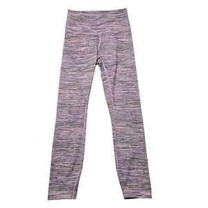 Lululemon Leggings Womens 4 Purple Pink Space Dye Seamless Yoga Activewear Pants